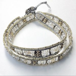 Silpada Button Clasp Wrap Bracelt